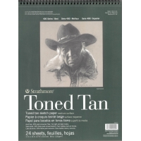 Sketch paper Toned Tan 80lb (118g) 11x14 (24 sheets) serie 400 Strathmore