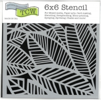 Stencil Banana Leaves 12"x12" TCW1047