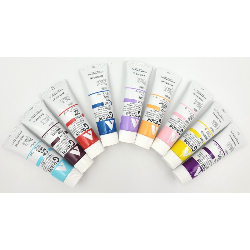 Holbein : Acryla Gouache : 12ml : Set of 18 - Gouache Sets - Art