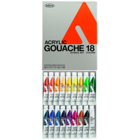 Acrylic Gouache 12ml Set of 18 colours Holbein