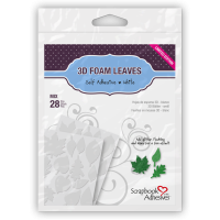 3D Foam - Double sided adhesive - Leaves 3L - 28 Pcs