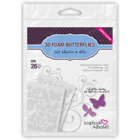 3D Foam - Double sided adhesive - Butterflies 3L - 26 Pcs