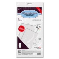 3D Foam Creative Sheets - White - 6 X 12 3L