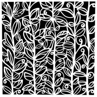 Stencil Mini Leafy Vines 6"x6" TCW1061s