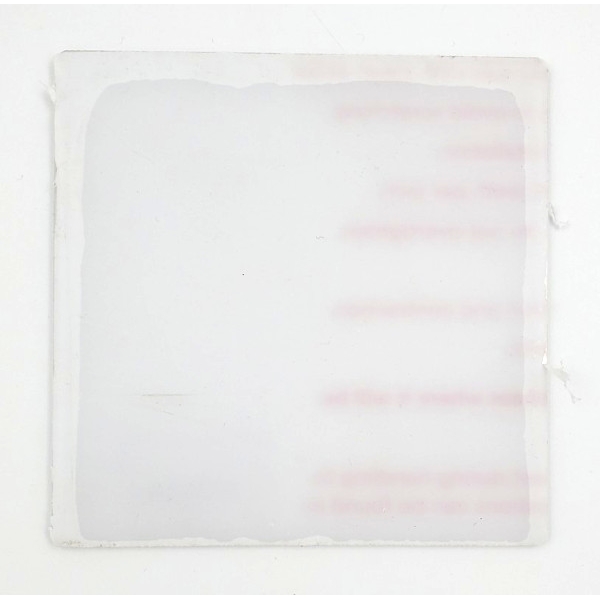 Panneau en acrylique transparent 5.75¨X5.75¨