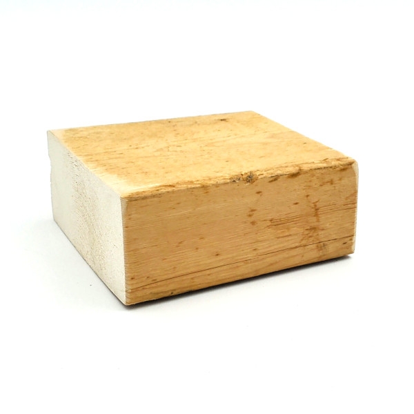 Block wooden base 1.5x3.5x3.5 for Powertex sculpture