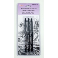 Woodless Charcoal pencils set of 3 Nobel