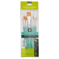 Yellow Plyamide brushes Pébéo (set of 8)