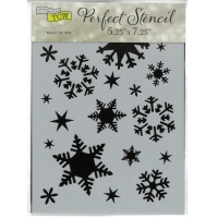 Stencil Flakes 5.25"x7.25" TCW2162