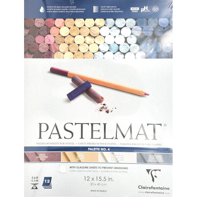 Clairefontaine Pastelmat Pad of A Colors - 9x12