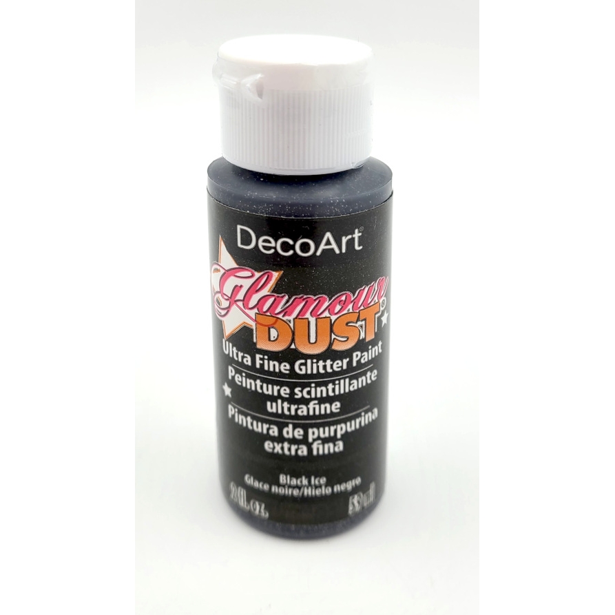 Decoart Glamour Dust 2 oz. Sizzling Red Glitter Paint