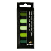 Rembrandt Soft Pastel half sticks (5) Lush Greens