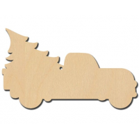 Truck with Tree Ornament 4 1/2" wide