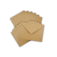 Ensemble de cartes et enveloppes 4.5"x6" (6) (Kraft naturel)