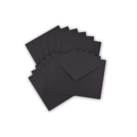 Cards & Envelope sets 4.5"x6" (6) (Black)