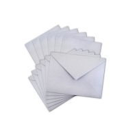 Ensemble de cartes et enveloppes 4.5"x6" (6) (Argent)