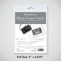Cards with inlay set (6) (White) Strathmore