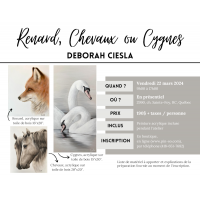 2024-03-22 Renard, Chevaux ou Cygnes - Deborah Ciesla