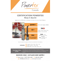 2024-03-23 Certification Powertex Stone Art - Niveau 2 à Québec