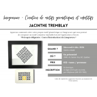 2024-12-04 Linogravure - Création de motifs répétitifs et géométriques - Jacinthe Tremblay