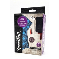 Block printing kit on fabric Speedball