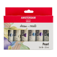 Kit acrylic paint standard Amsterdam Pearl 6x20ml