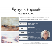 2025-04-14 Paysages à l'aquarelle - Claire Bolduc