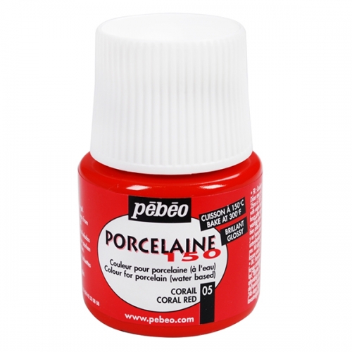 Paint for porcelain Porcelaine 150 - Pébéo - Pastel Blue, 45 ml