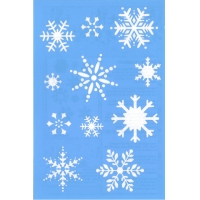 Stencil Snowflakes 1 ST-019