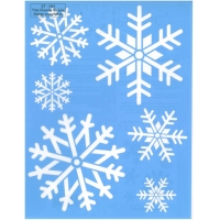 Stencil XLarge Snowflakes ST-044