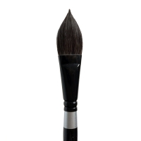 Black Velvet Oval 3009S Silver Brush