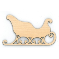 Ornament Sleigh 4"-RR9704