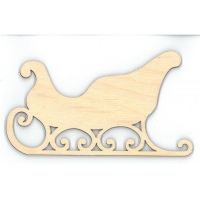 Ornament Sleigh 6"-RR9706