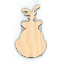 Ornament Reindeer Face BD 3"-RR9726