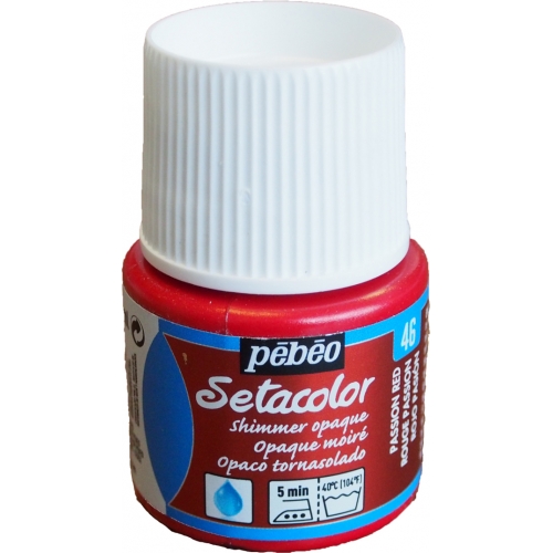 Peinture Setacolor pour tissus opaques Pébéo 45 ml - Rouge - Peinture  textile