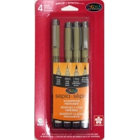 Pens archival ink Sepia set (4) Pigma Sakura