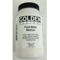 Médium fluide mat 8oz Golden