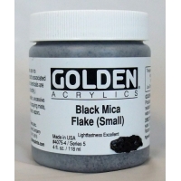 Mica Flake Black (small) Golden 118ml