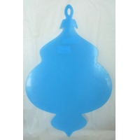 Christmas ball 2 humps clear plexiglas 24"