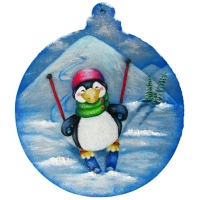 Christmas ball Penguins on the loose