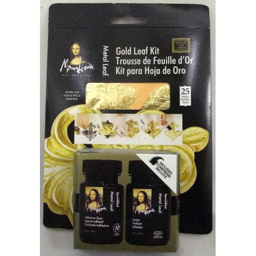 Mona Lisa Metal Leaf Starter Kit Gold