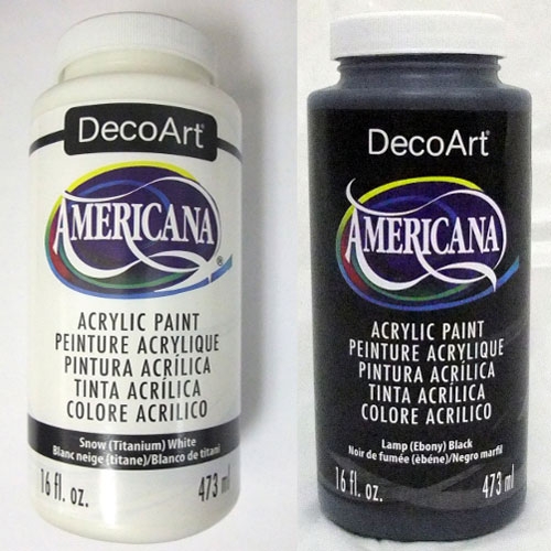 Americana Acrylics Paint Ebony Black 2 oz