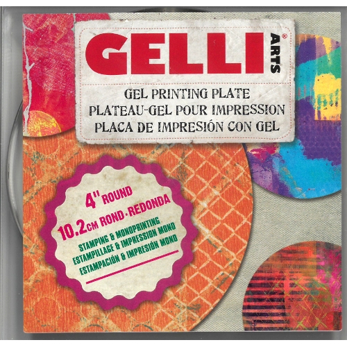 Gelli Plate Rond 8 inch - Textiellab-040