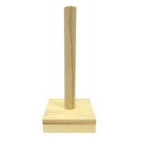 Socle en bois pour statuette en Powertex